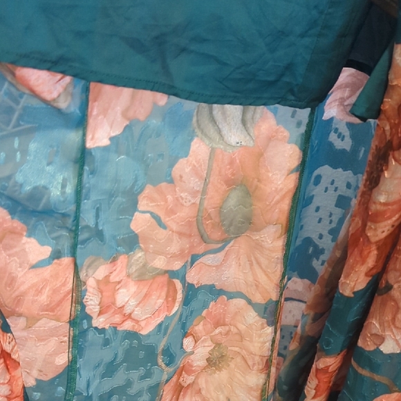 Anthropologie Hutch Lindie V-Neck Maxi Wrap Dress Puff Bishop Sleeves Small - Picture 9 of 11